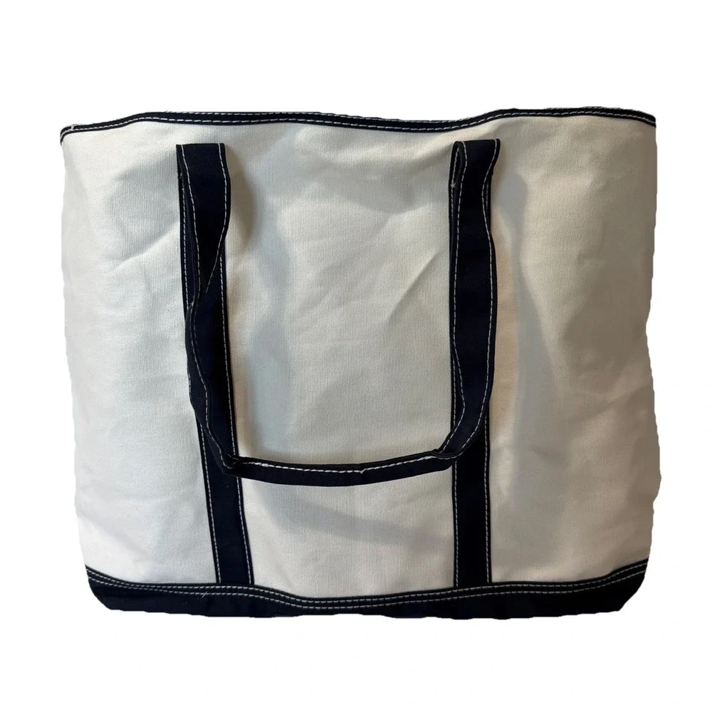 Disneyland Resort Mickey Mouse 1955 Canvas Tote Bag Navy and‎ Cream